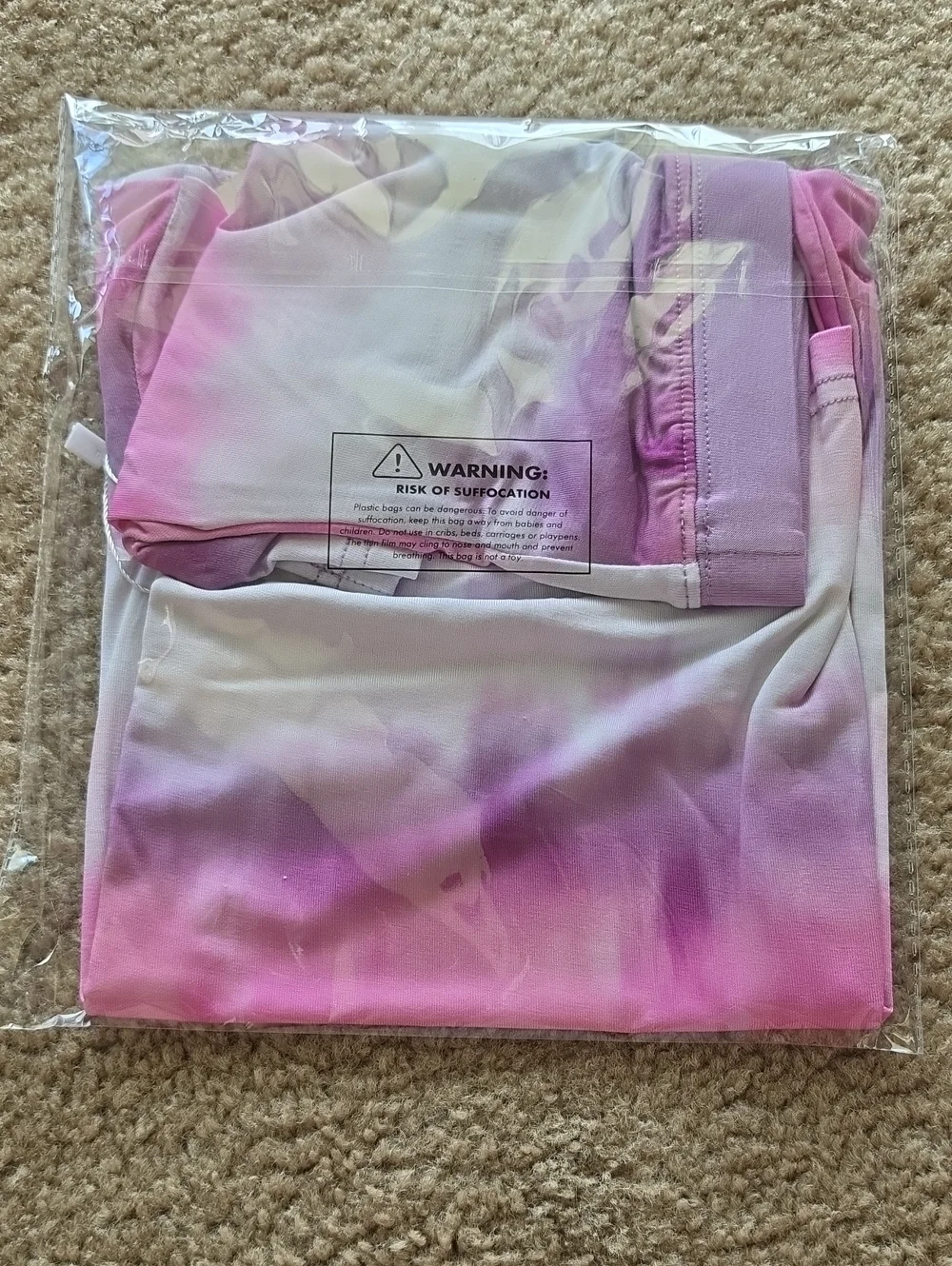 Little Sleepies Pink Cosmic Mist Short Sleeve 2 Piece Pajama Set Size 3T
